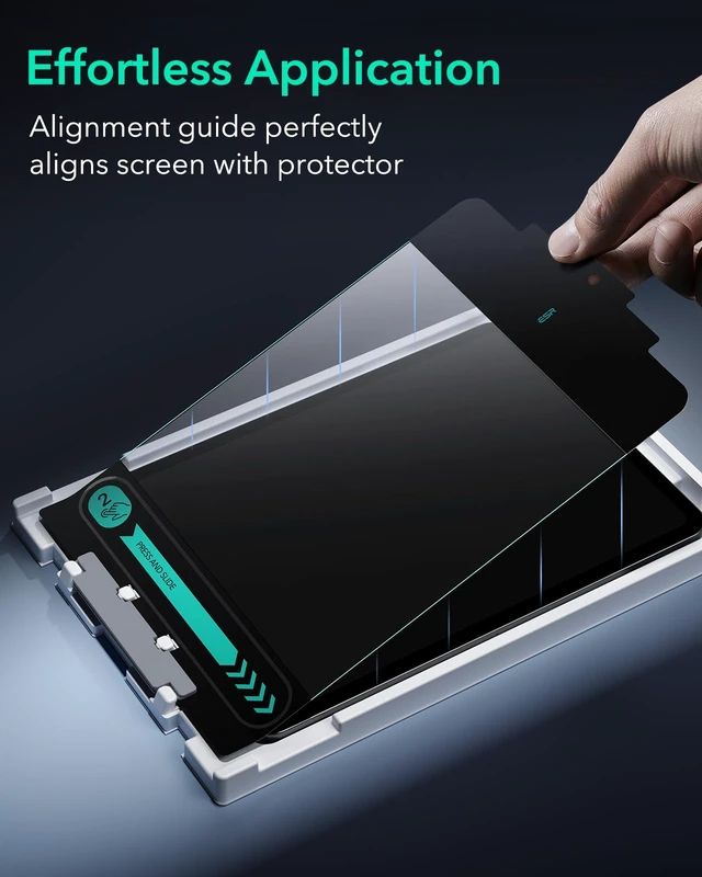 Alt view image 5 of 7 - 2 Pack Armorite Screen Protector for iPad Air 5/4/iPad Pro 11 Inch | 2022/2021/2020/2018, 9H Tempered-Glass Film with Easy Application Tray, Military-Grade Protection, Anti-Scratch, HD Clarity