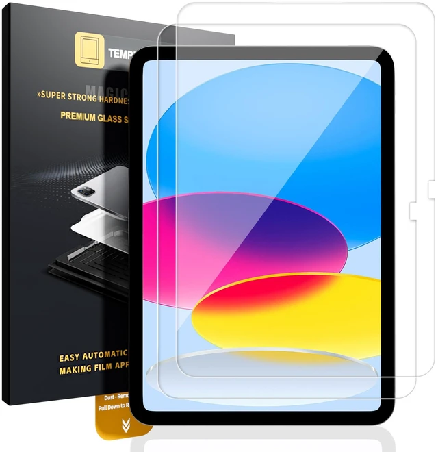 Main image of 2 Pack Screen Protector for iPad (A16) 11th/10th Generation | iPad 11/10.9 inch Tempered Glass Film w/Easy Application Tray, HD Clarity, Anti-Scratch, Dust-Free, Apple Pencil Compatible