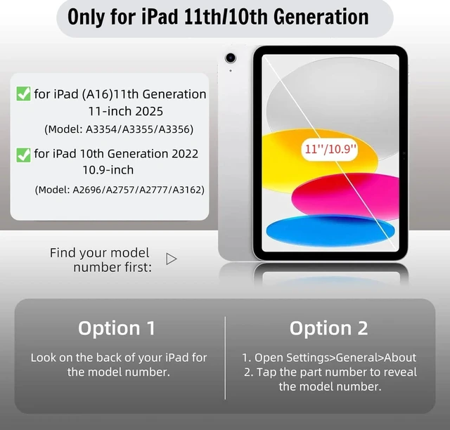 Alt view image 2 of 7 - 2 Pack Screen Protector for iPad (A16) 11th/10th Generation | iPad 11/10.9 inch Tempered Glass Film w/Easy Application Tray, HD Clarity, Anti-Scratch, Dust-Free, Apple Pencil Compatible