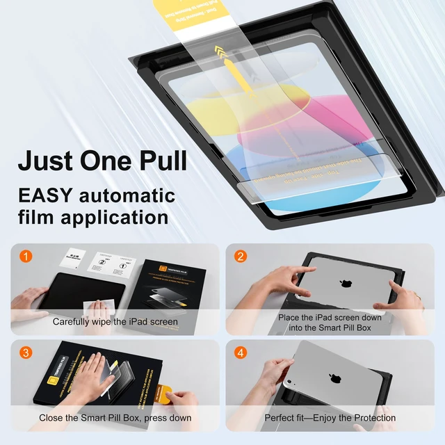 Alt view image 2 of 7 - 2 Pack Screen Protector for iPad A16 11 inch 11th/10th Gen 10.9" | 2025/2022, 9H Tempered Glass Film with Installation Box, Scratch Resistant, HD Clarity, No Bubbles, Dust Free