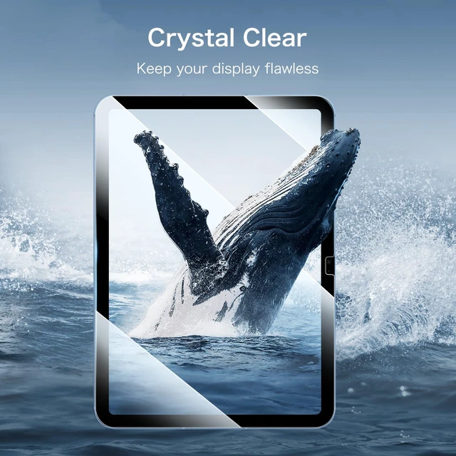 Alt view image 3 of 7 - Screen Protector for iPad (A16) 11th Gen 11 in, iPad 10th Gen 10.9" | Anti-Scratch Tempered Glass, Premium HD Clarity, 9H Hardness, High Touch Response, for Work, Study & Travel (Pack of 2)