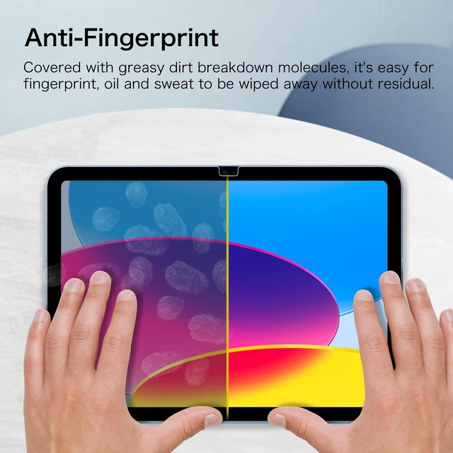 Alt view image 7 of 7 - Screen Protector for iPad (A16) 11th Gen 11 in, iPad 10th Gen 10.9" | Anti-Scratch Tempered Glass, Premium HD Clarity, 9H Hardness, High Touch Response, for Work, Study & Travel (Pack of 2)
