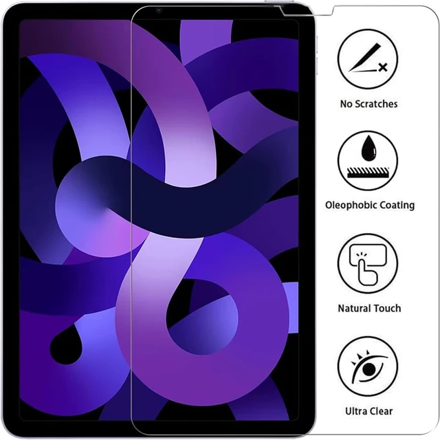 Alt view image 5 of 7 - Screen Protector iPad Air 5/4 10.9" & Pro 11" 2022/2021/2020/2018 | 2 Pack, Tempered Glass, Case Friendly, Anti-Scratch