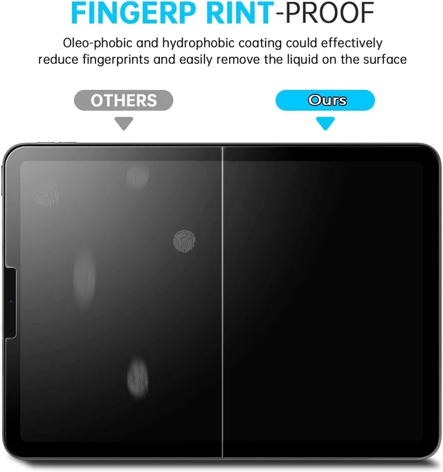 Alt view image 6 of 7 - Screen Protector iPad Air 5/4 10.9" & Pro 11" 2022/2021/2020/2018 | 2 Pack, Tempered Glass, Case Friendly, Anti-Scratch