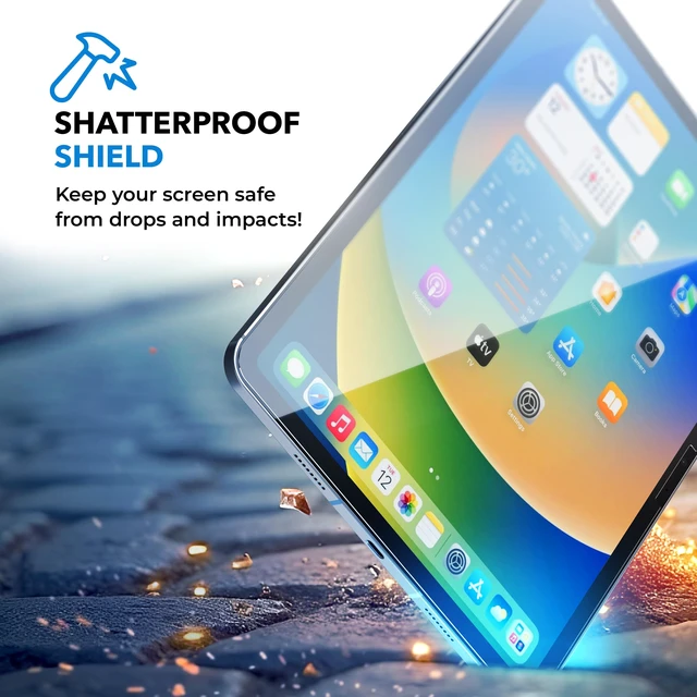Alt view image 7 of 7 - for iPad Air 10.9-inch (2022/2020, 5th/4th Gen), iPad Pro 11-inch (2022/2021/2020/2018) Screen Protector with Easy Installation Kit Face ID & Apple Pencil Compatible, Anti-Glare, Scratch-Resistant