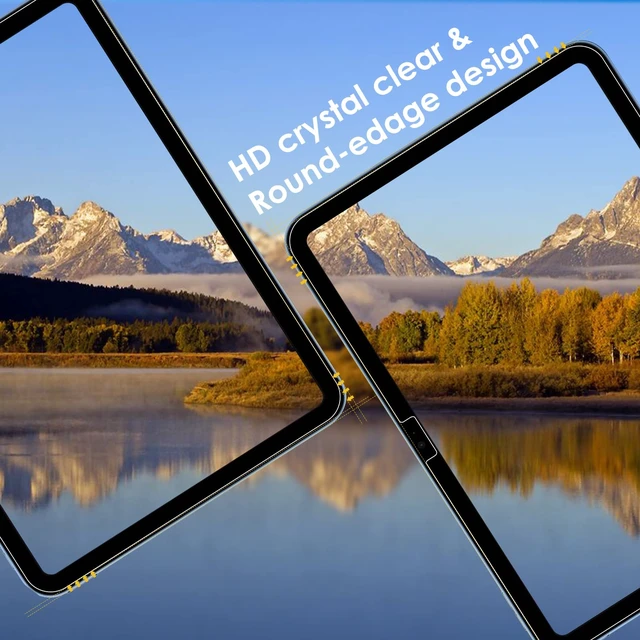 Alt view image 3 of 6 - 2 Pack Screen Protector Compatible with iPad 11th (A16) /10th | 9H Hardness Tempered Glass Screen Protector, Clear, Scratch Resistant, AntiBubble, Full Coverage