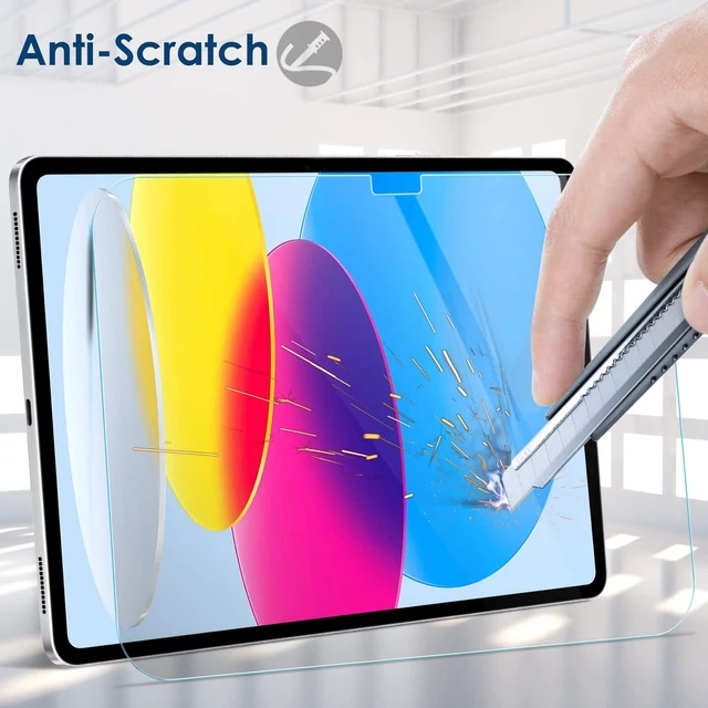 Alt view image 4 of 6 - 2 Pack Screen Protector Compatible with iPad 11th (A16) /10th | 9H Hardness Tempered Glass Screen Protector, Clear, Scratch Resistant, AntiBubble, Full Coverage