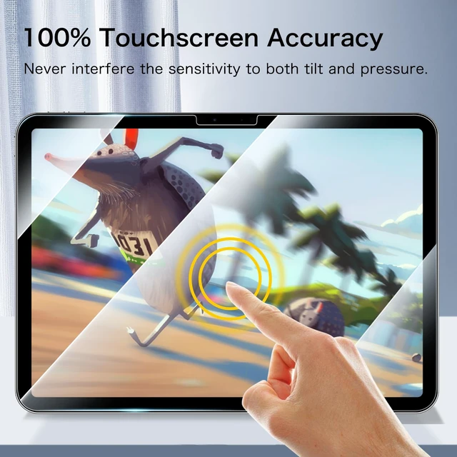 Alt view image 6 of 7 - 2-Pack Screen Protector for iPad Pro 11-inch (M5) 2025 & (M4) 2024 | Anti-Scratch Tempered Glass, Premium HD Clarity, 9H Hardness, High Touch Response, for Work, Study & Travel