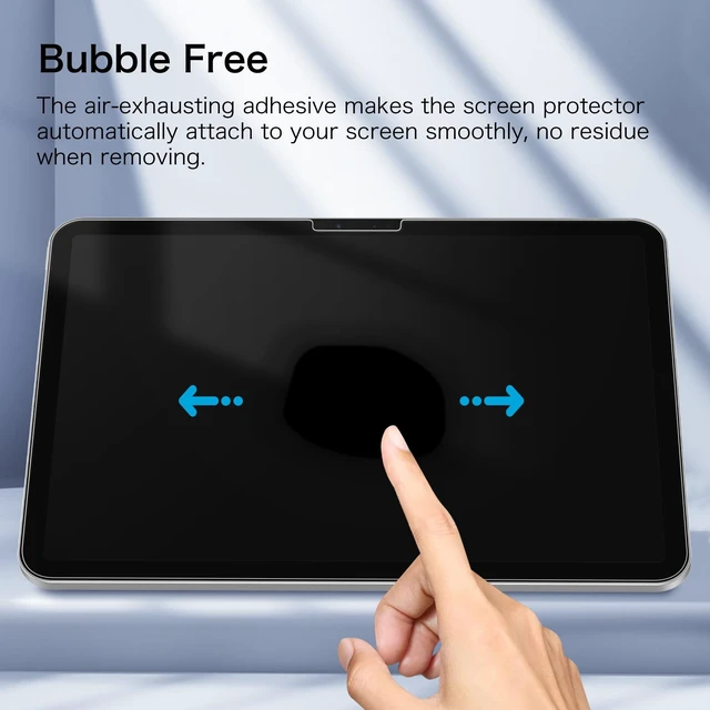 Alt view image 7 of 7 - 2-Pack Screen Protector for iPad Pro 11-inch (M5) 2025 & (M4) 2024 | Anti-Scratch Tempered Glass, Premium HD Clarity, 9H Hardness, High Touch Response, for Work, Study & Travel