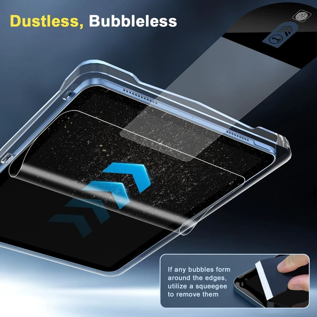 Alt view image 3 of 7 - Tempered Glass Screen Protector for iPad 11th Gen A16 | Comes with Installation Tray, Case Friendly & Apple Pencil Compatible, HD Clear Touch Sensitive, 1 Pack Fits iPad 10th Gen