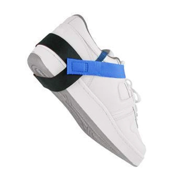 Alt view image 3 of 4 - Adjustable One Size Fits All Anti Static 1M Ohm ESD Reusable Foot Heel Straps Premium Quality Perfect for Grounding, Removing Static, Protecting Electronics Against Electric Shock - Blue - 2 Pieces