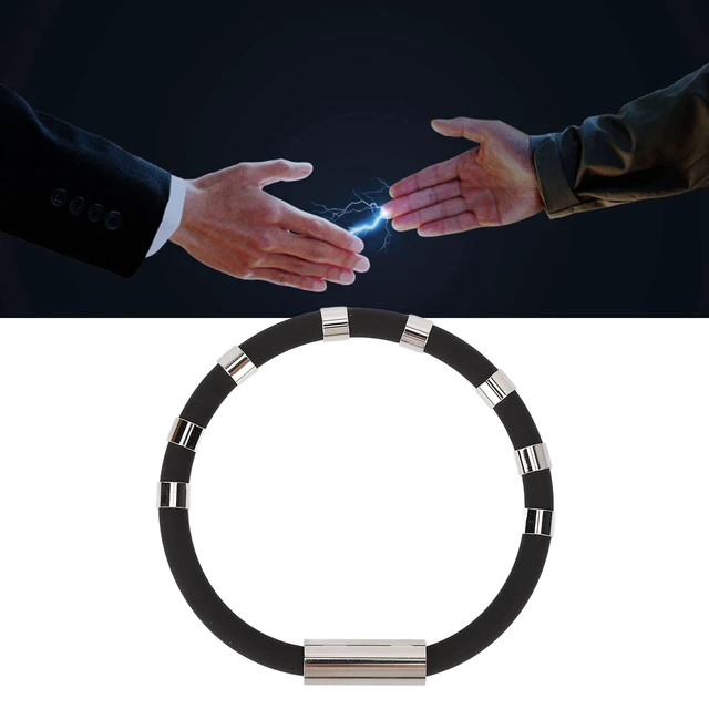 Alt view image 2 of 7 - Anti Static Wristband, Electrostatic Removal Anti Static Bracelet 8 Washable Waterproof for Jogging (Black)