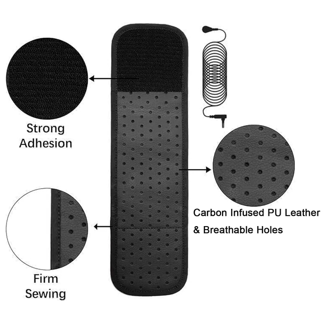 Alt view image 3 of 7 - Grounding Wrist Strap,Black Grounding Wristband Improves Sleep Reduces Pain and Inflammation,Increases Energy Grounding Bracelet 12.5"x3.3"