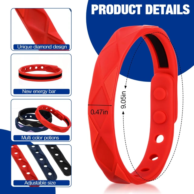Alt view image 2 of 6 - 8 Pcs Anti Static Wrist Strap Adjustable Silicone Waterproof | Bracelet, Winter Electrostatic Removal, Reusable Wristband, for Men Woman