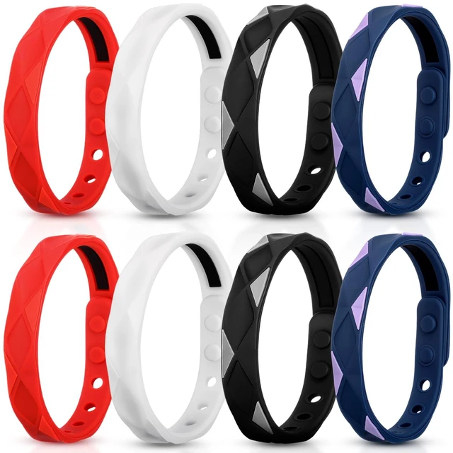 Main image of 8 Pcs Anti Static Wrist Strap Adjustable Silicone Waterproof | Bracelet, Winter Electrostatic Removal, Reusable Wristband, for Men Woman
