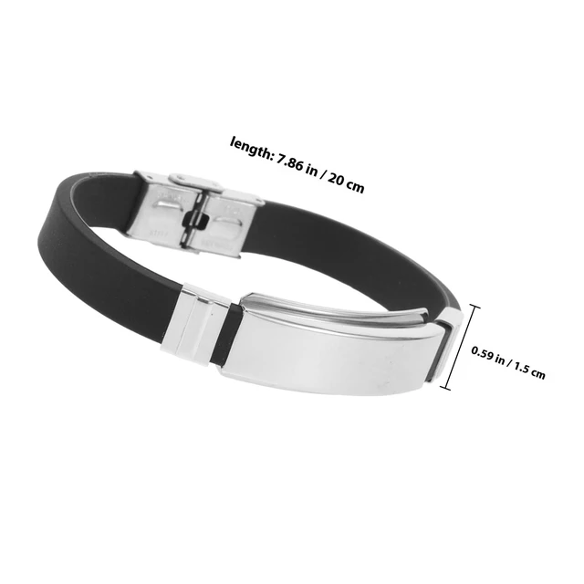 Alt view image 4 of 7 - Anti-Static Silicone Sports Wristband 7.87×0.59In 1oz Discharges Static Shock During Workouts for Indoor & Outdoor Running, Gym, Winter Sports Unisex