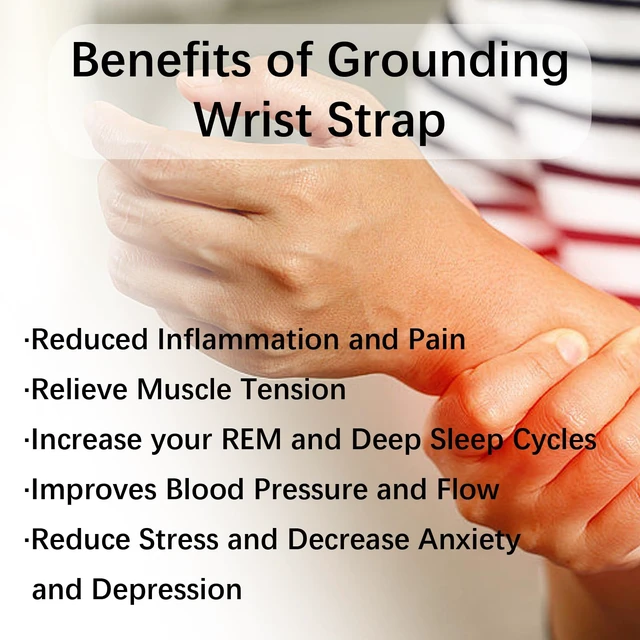 Alt view image 3 of 6 - Grounding Wrist Strap, Grounding Therapy Wristband for Pain Relief, Inflammation and Numbness, Grounding Products for Earth Connected