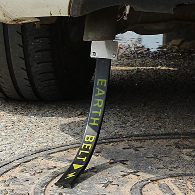 Alt view image 3 of 5 - Car Anti Static Strip Earth Belt Ground Wire Strap for Car Vehicle Truck SUV RV Safe Driving