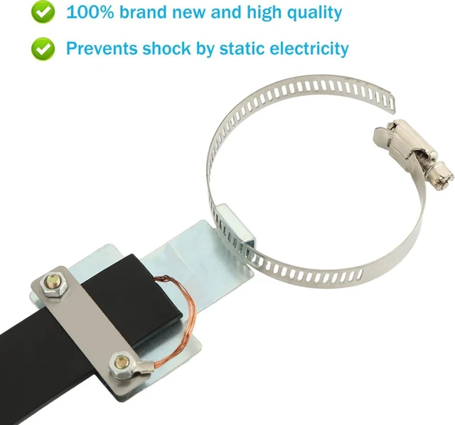 Alt view image 7 of 7 - Car A-nti Static Strap Electrostatic Earth Belt, Ground Wire Strap for Car Vehicle Truck SUV RV Safe Driving(Size:11.8-15inch)