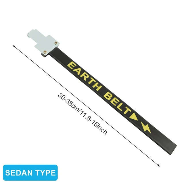 Alt view image 2 of 7 - Car A-nti Static Strap Electrostatic Earth Belt, Ground Wire Strap for Car Vehicle Truck SUV RV Safe Driving(Size:11.8-15inch)