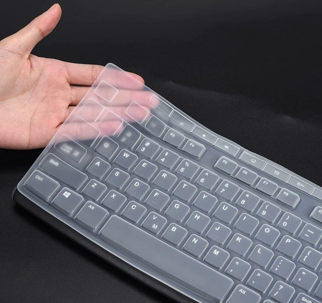 Alt view image 2 of 6 - Keyboard Cover for Logitech MK370 MK295 MK270 K270 Keyboard, Logitech MK370 MK270 K270 Keyboard Skin Protector - Clear