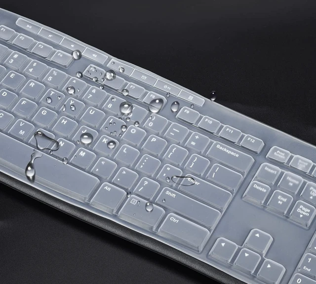 Alt view image 3 of 6 - Keyboard Cover for Logitech MK370 MK295 MK270 K270 Keyboard, Logitech MK370 MK270 K270 Keyboard Skin Protector - Clear
