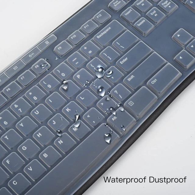 Alt view image 4 of 7 - Keyboard Cover for Logitech MK370 MK270 K270 MK295 Wireless Keyboard, Logitech MK295 K270 MK270 Silicone Protective Covers Skin