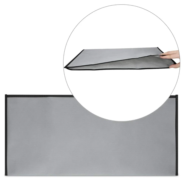 Alt view image 4 of 7 - Dust Cover Compatible with Universal Keyboard (L) - Computer Keyboard Protector Fabric Case - Light Grey