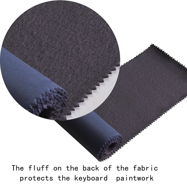 Alt view image 7 of 7 - Mooson Piano Keyboard Anti-Dust Cover High Technology Fabric Key Cover Cloth Fit For Upright Piano, Electric Piano & Grand piano (Dark blue)