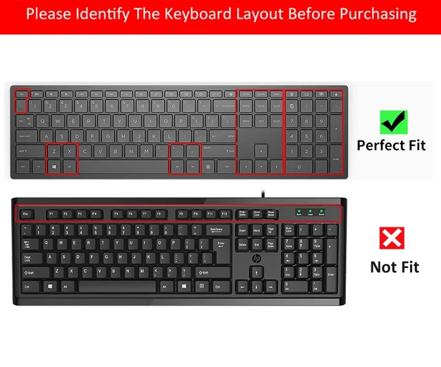 Alt view image 2 of 7 - Keyboard Cover for HP Pavilion 27 All in One PC 27-xa0014/27 Xa0055Ng/0370Nd/0076Hk/0010Na, HP Pavilion 24-inch 24-xa0020 Xa0002A Xa0032 xa0013w, HP Pavilion All in One Keyboard Cover, Ombre Blue