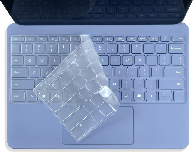 Main image of Premium Keyboard Cover for Microsoft Surface Laptop(2025) Copilot+ PC 13" Snapdragon X Plus, Surface Pro 2-in-1 Laptop/Tablet(2025) 12", Ultra Thin High Transparency TPU Keyboard Skin