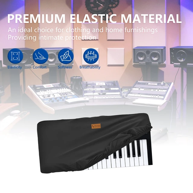 Alt view image 5 of 6 - 37 Key Piano Keyboard Cover Compatible with AstroLab Minilab 37 | Compatible Novation LAUNCHKEY 37 MK4/MK3, MicroKORG S, Luxury Chinlon Anti-dust & Scratch-proof, Smooth Touch & Custom Fit