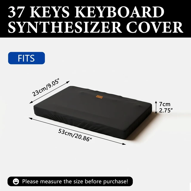 Alt view image 2 of 6 - 37 Key Piano Keyboard Cover Compatible with AstroLab Minilab 37 | Compatible Novation LAUNCHKEY 37 MK4/MK3, MicroKORG S, Luxury Chinlon Anti-dust & Scratch-proof, Smooth Touch & Custom Fit