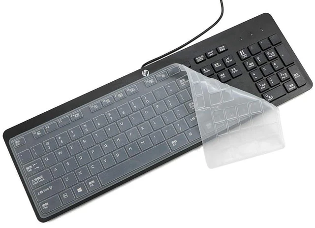 Main image of Keyboard Cover For HP USB Slim Business Keyboard KU-1469 SK-2120 KB-1469 803181 And HP EliteOne 800 G4 All-In-One PC, Clear Silicone