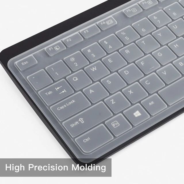 Alt view image 4 of 7 - Keyboard Cover For HP USB Slim Business Keyboard KU-1469 SK-2120 KB-1469 803181 And HP EliteOne 800 G4 All-In-One PC, Clear Silicone