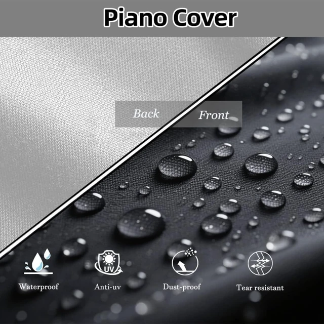 Alt view image 5 of 7 - 88-Key Piano Keyboard Dust Cover, Oxford Cloth, Waterproof and Dustproof