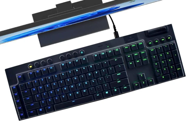 Main image of Keyboard Cover Skin for Logitech G815 G915 X Mechanical Gaming Keyboard, Logitech G815 Wired Keyboard Protector, Logitech G915 Wireless Keyboard Silicone Protective Skin, Clear