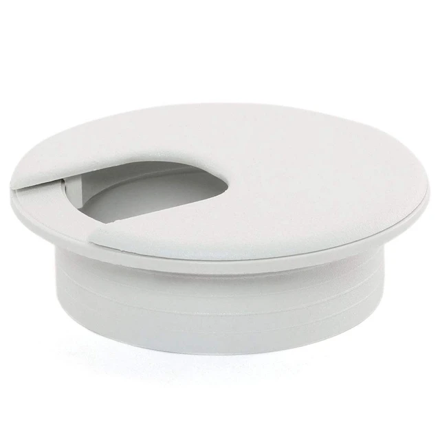 Alt view image 4 of 4 - 2pcs 2 Inch Desk Wire Cord Cable Grommets Hole Cover for Office PC Desk Cable Cord Organizer Plastic Cover (White-2Pcs)