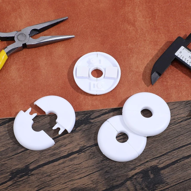 Alt view image 4 of 7 - 6Pcs Wall Grommets for Cables, Wall Cable Pass Through Accessories Cable Hole Covers Grommets Routing Kit for Ethernet Cables Organizing Protecting Cord