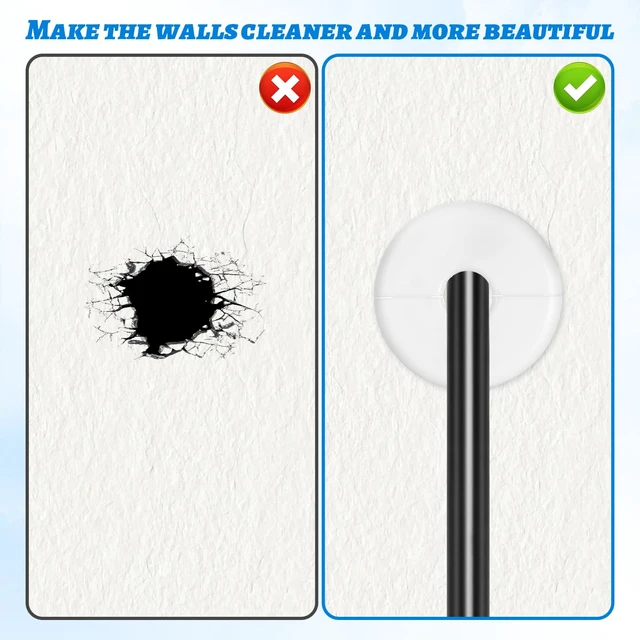 Alt view image 4 of 7 - 4 Pcs Wall Grommets for Cables, Diameter 1.57 Inch White Wall Cable Pass Through Portable Plastic Cable Pass Through Grommet Cover Snap on Walls Bushing Cover for Furniture Wire Hole