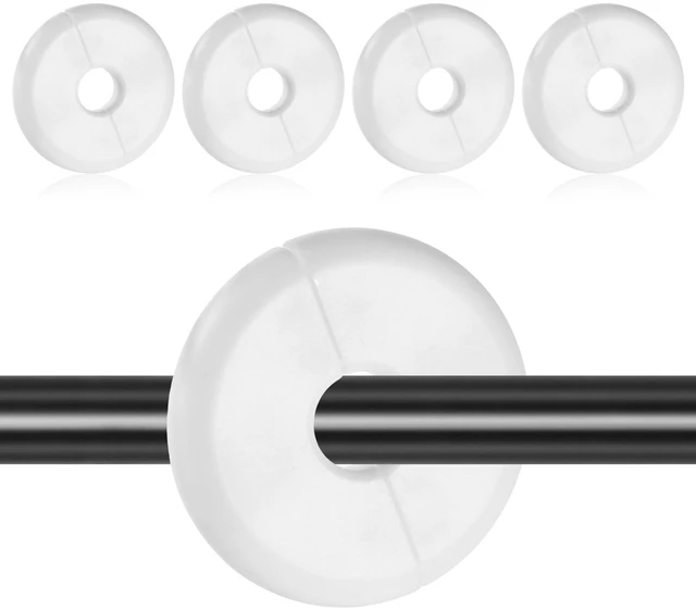 Main image of 4 Pcs Wall Grommets for Cables, Diameter 1.57 Inch White Wall Cable Pass Through Portable Plastic Cable Pass Through Grommet Cover Snap on Walls Bushing Cover for Furniture Wire Hole