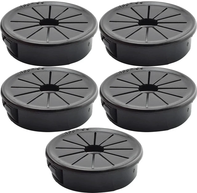 Main image of 5PCS 1-1/2 Inch(37.5mm) Cable Grommets Petal-Shaped | Buckle Type Wire Hole Cover for Cord Management and Protection of Cabinet