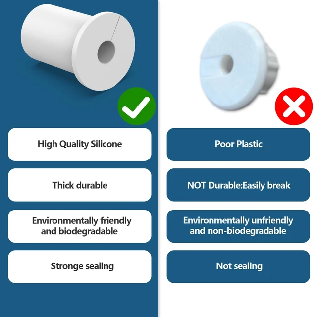 Alt view image 5 of 7 - 2PCS White 3/4inch starlink Wall Cable Pass Through Bushing Grommets Accessories (2PCS White Starlink Grommets)