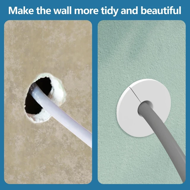 Alt view image 6 of 7 - 2PCS White 3/4inch starlink Wall Cable Pass Through Bushing Grommets Accessories (2PCS White Starlink Grommets)