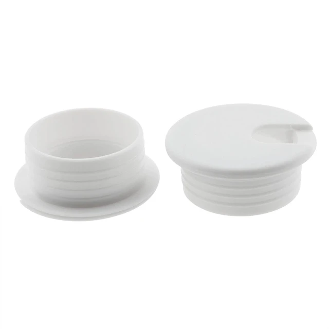 Alt view image 4 of 5 - 2PCS 1-1/2inch / 38mm Desk Grommet Wire Cord Cable Grommets Hole Cover for Office PC Desk Cable Cord Organizer Plastic Cover, White