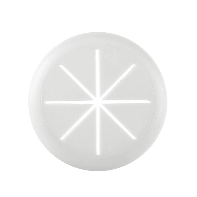 Alt view image 3 of 7 - 4Pcs Desk Grommet 2 Inch, Flexible Desk Hole Cover White, 1 Hole Saw | 50mm Cable Grommet Kit, Cable Pass Through, Keep Computer, TVs, Gaming Systems, Entertainment Consoles Cable Organized Tidy