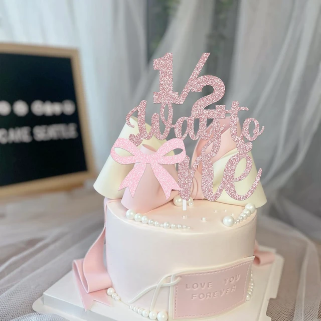 Alt view image 2 of 3 - bow 1/2 Way to One Cake Topper half birthday decoration baby boys girls 6 month birthday party supplies