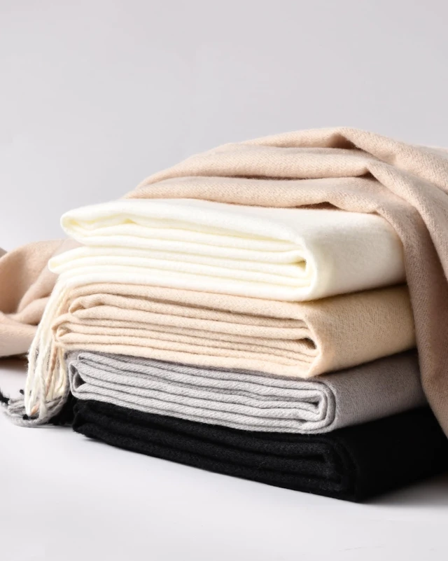 Alt view image 6 of 7 - Scarfs for Women Shawls and Wraps for Evening Dress Wedding Bridal | Cashmerelike soft & cozy handfeel; Oversized long scarf with tassels