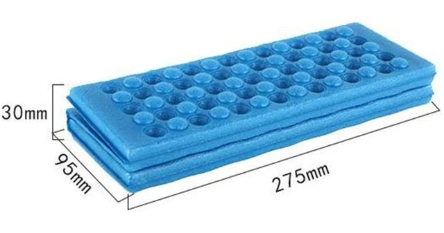 Alt view image 3 of 3 - 1pcs Waterproof Foldable Folding Foam Mat Chair Cushion Seat Pads (Blue, Green, Red, Orange, Purple.) (Blue-2)