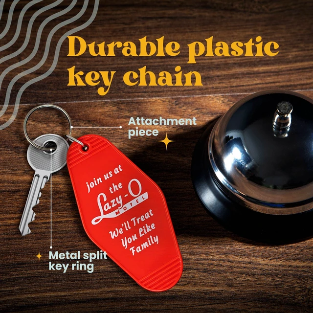 Alt view image 4 of 7 - Vintage Hotel Motel Keychain (Red Overlook Hotel)